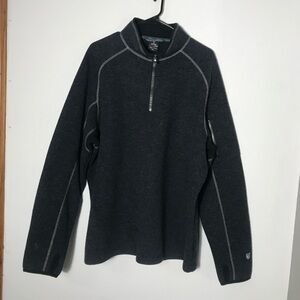 Mens Kuhl 1/4 Thermo Kore Jacket, Wool Blend, Gray, Size XXL, EUC!